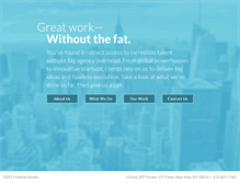 Tablet Screenshot of fatfreestudio.com